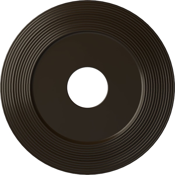 Ekena Millwork Adonis Ceiling Medallion (Fits Canopies up to 10 1/4"), 16 1/8"OD x 3 5/8"ID x 1"P, Stone Hearth CM16ADSHF - main